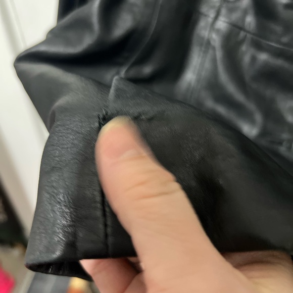 Wilsons Black Leather Jacket Women’s Large - Picture 5 of 16